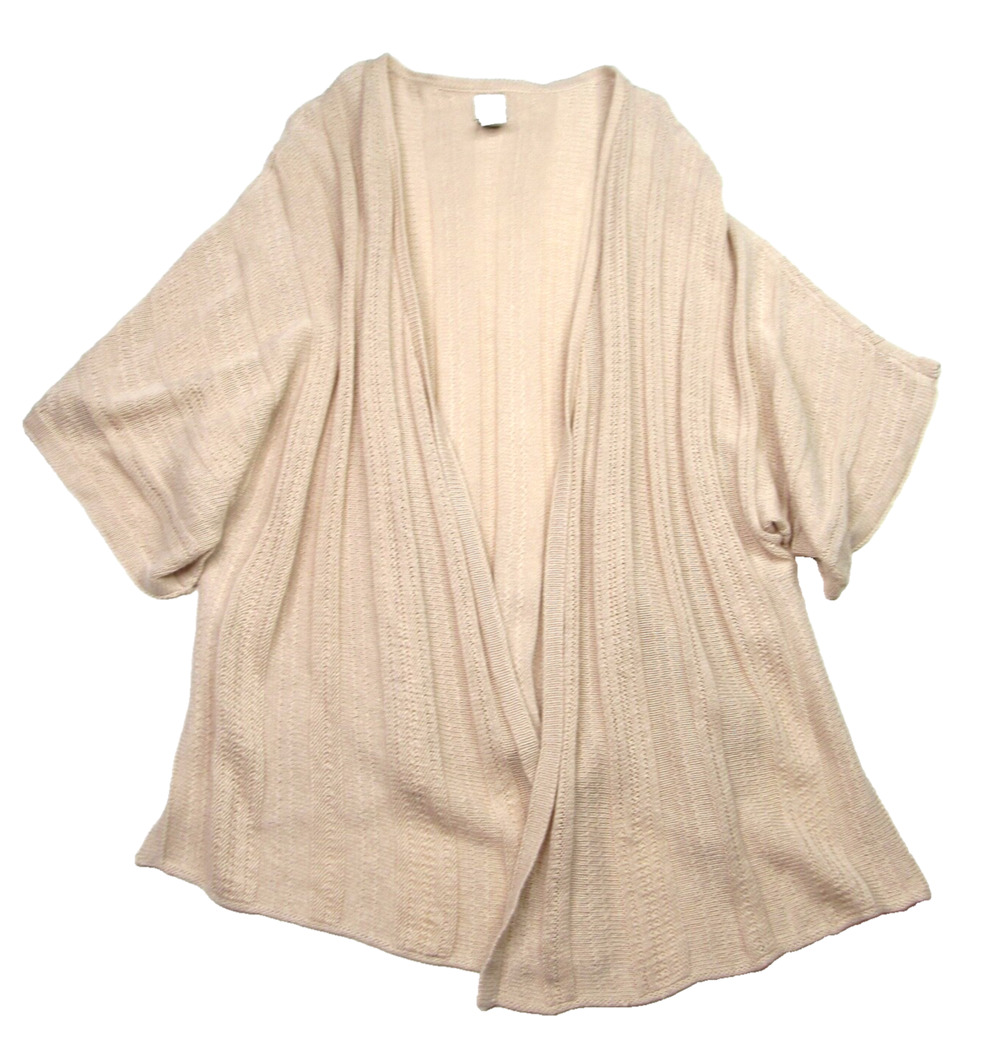 Joie Womens Cardigan Size XL Tan Beige Sweater Linen Blend Coastal Grandma Boho